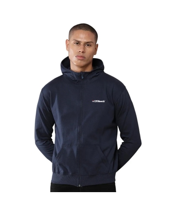 Greys&Blues Rocky Hoodie with Zip- Navy Blue